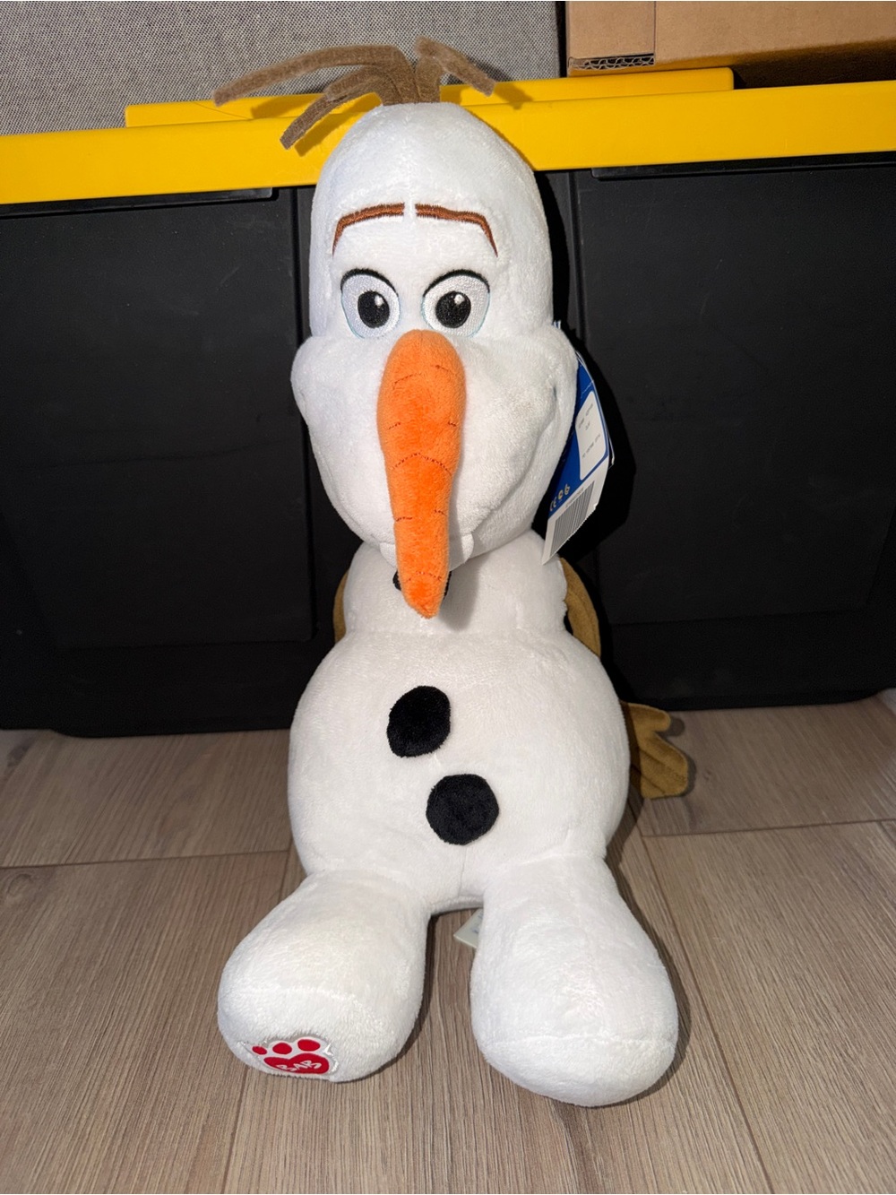 NWT Build a bear Olaf Plush Snowman Soft Toy - White and Orange